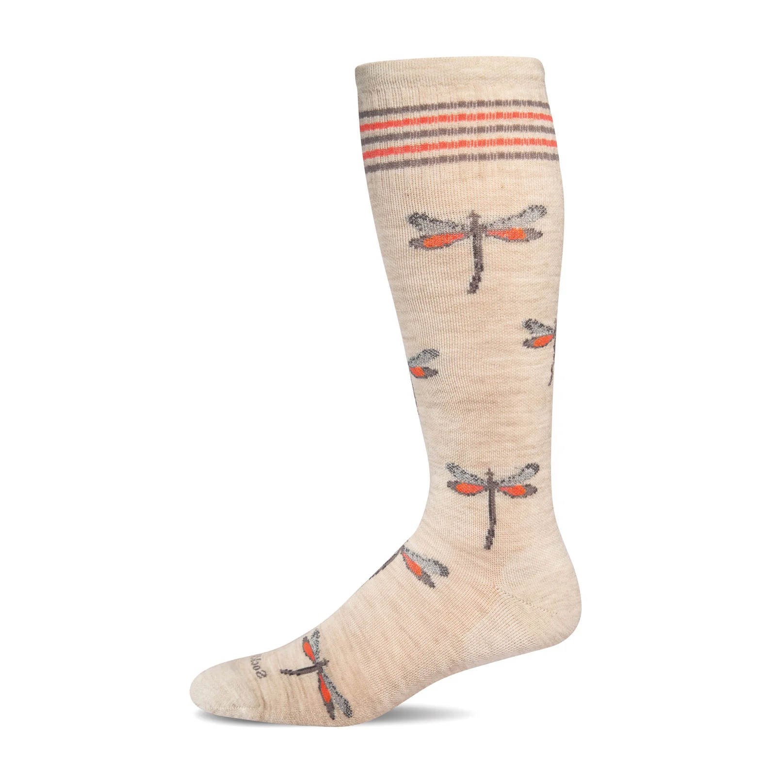 Sockwell Dragonfly Over the Calf Compresssion Sock (Women) - Barley - Image 2