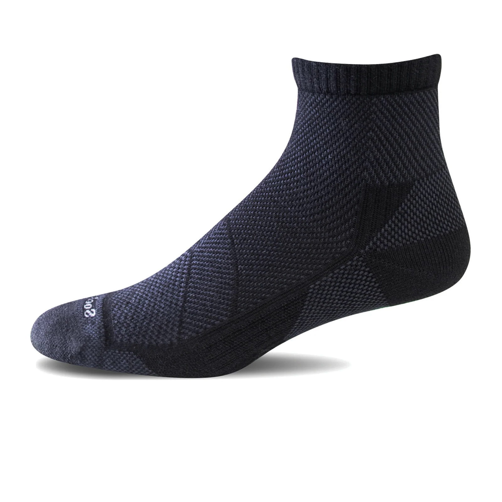 Sockwell Elevate Quarter Compression Sock (Men) - Black - Image 2