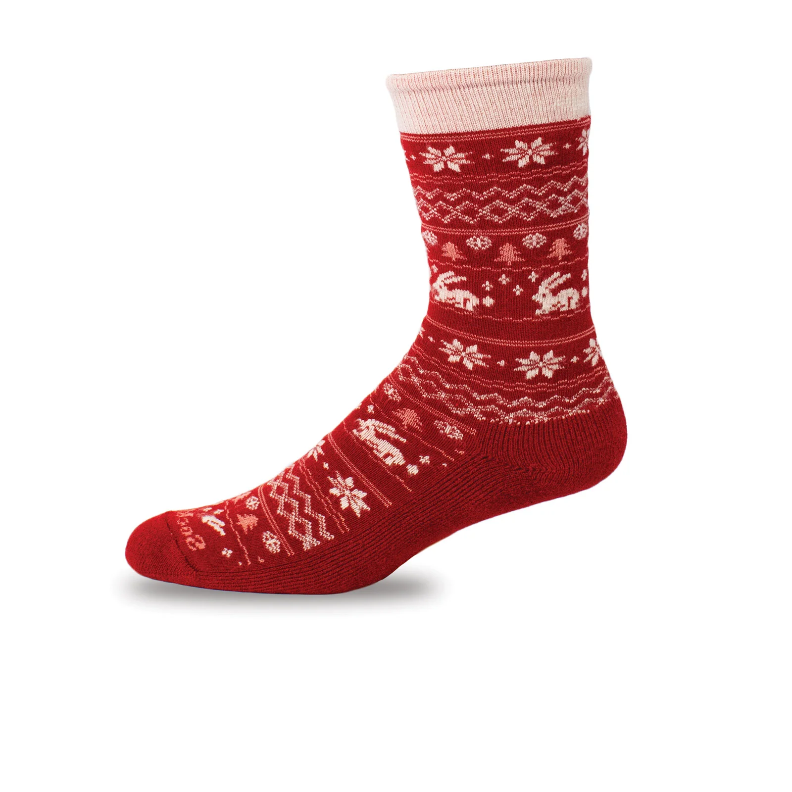 Sockwell Folksy Fairisle Crew Sock (Women) - Ruby - Image 2
