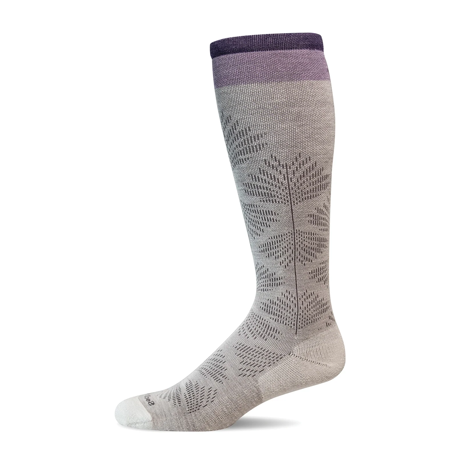 Sockwell Full Floral Over the Calf Compression Sock (Women) - Natural - Image 2