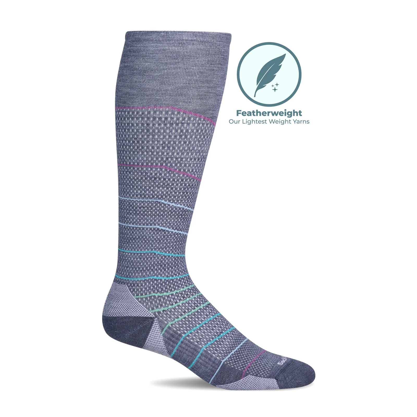 Sockwell Interval Over the Calf Compression Sock (Women) - Denim