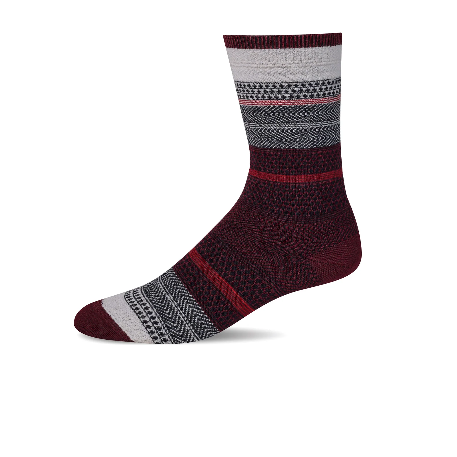 Sockwell Jasmin Crew Sock (Women) - Cranberry - Image 2