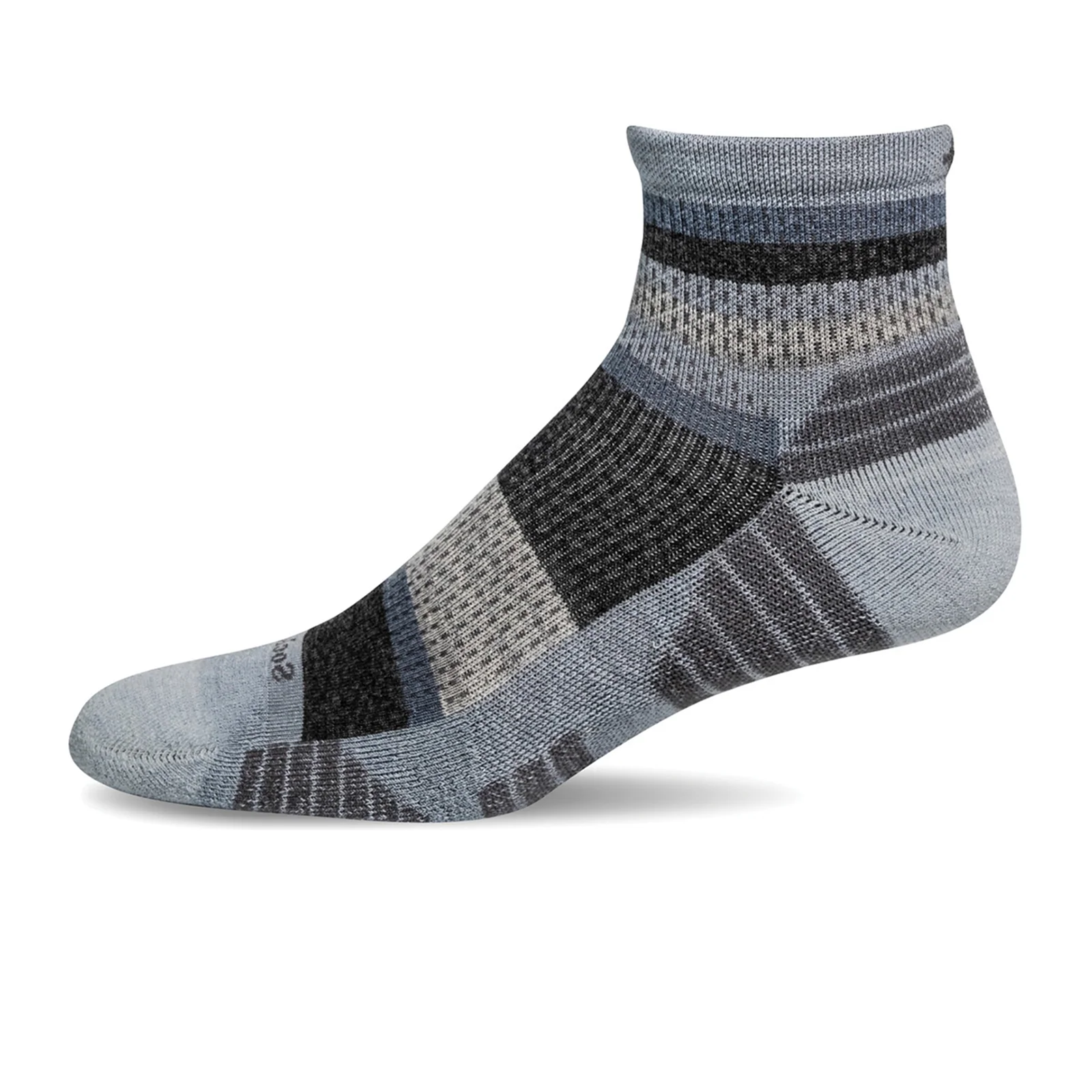 Sockwell Journey Quarter Sock (Women) - Chambray - Image 2