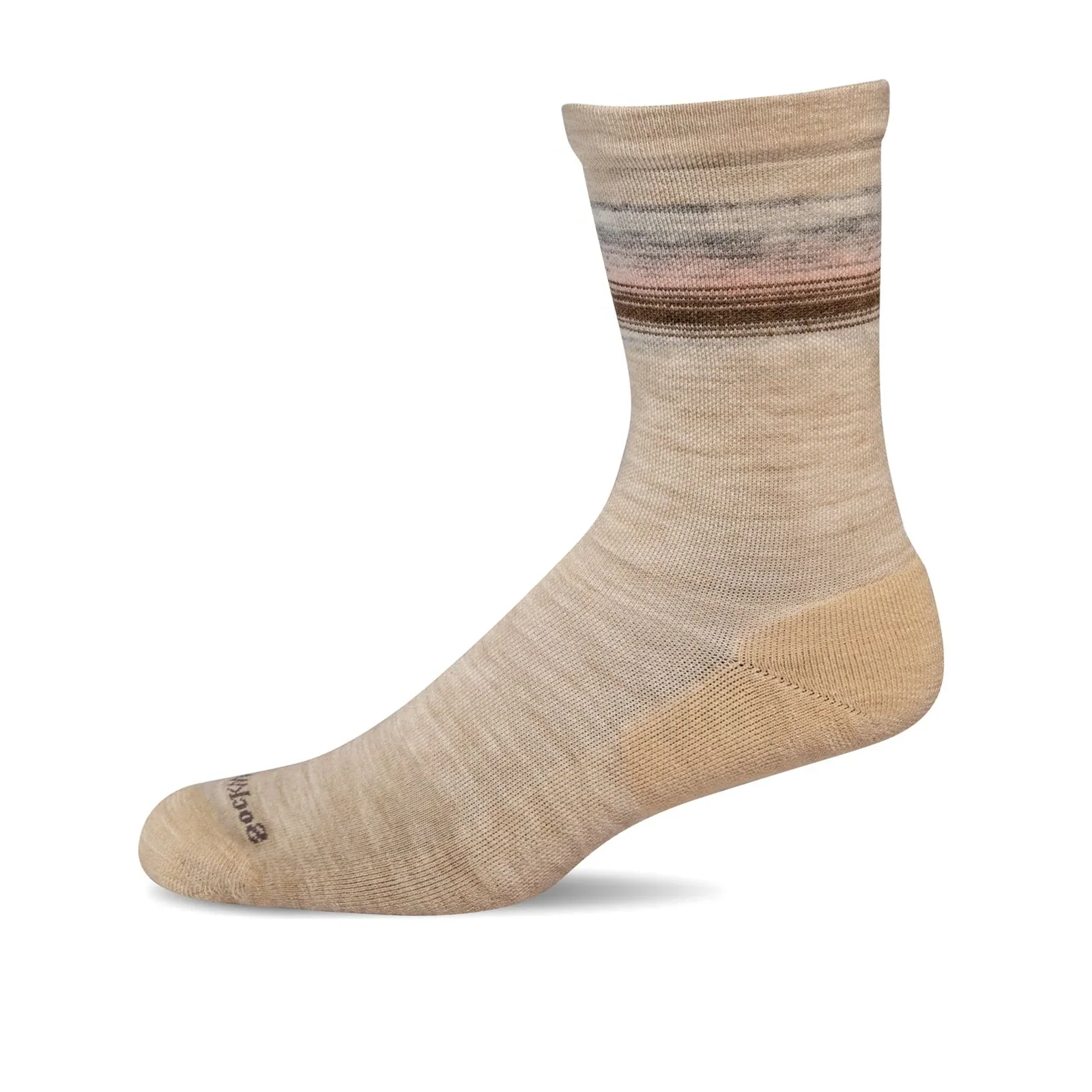 Sockwell Plantar Cush Ombre Compression Crew Sock (Women) - Barley - Image 2