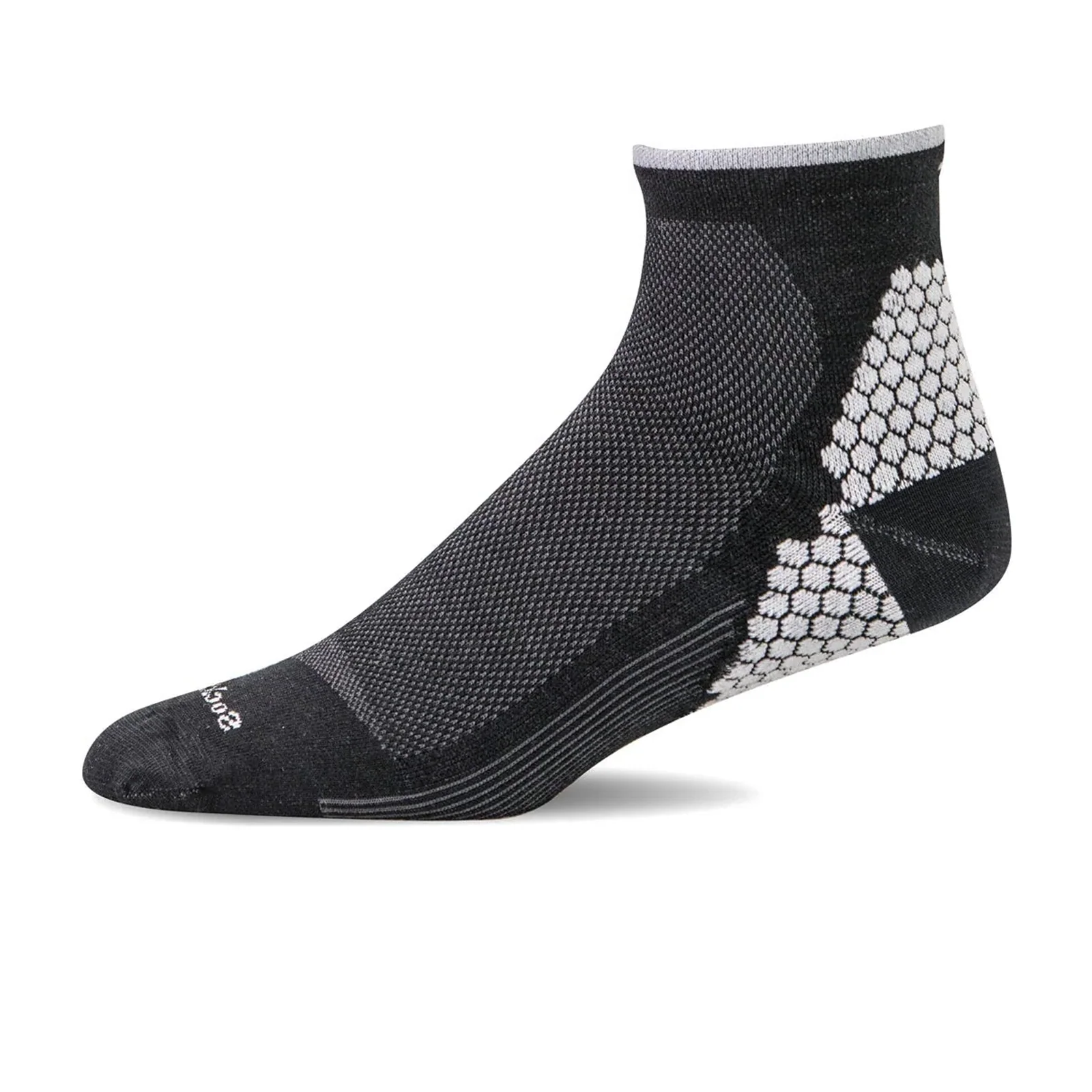Sockwell Plantar Sport Quarter Compression Sock (Men) - Black - Image 2