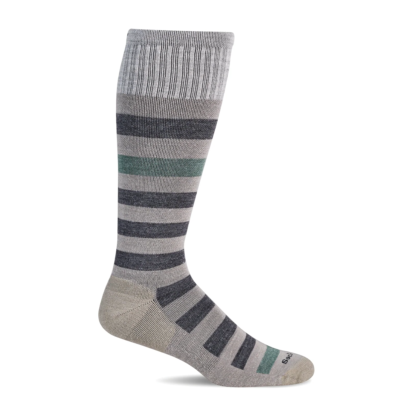 Sockwell Rugby Over the Calf Compression Sock (Men) - Putty