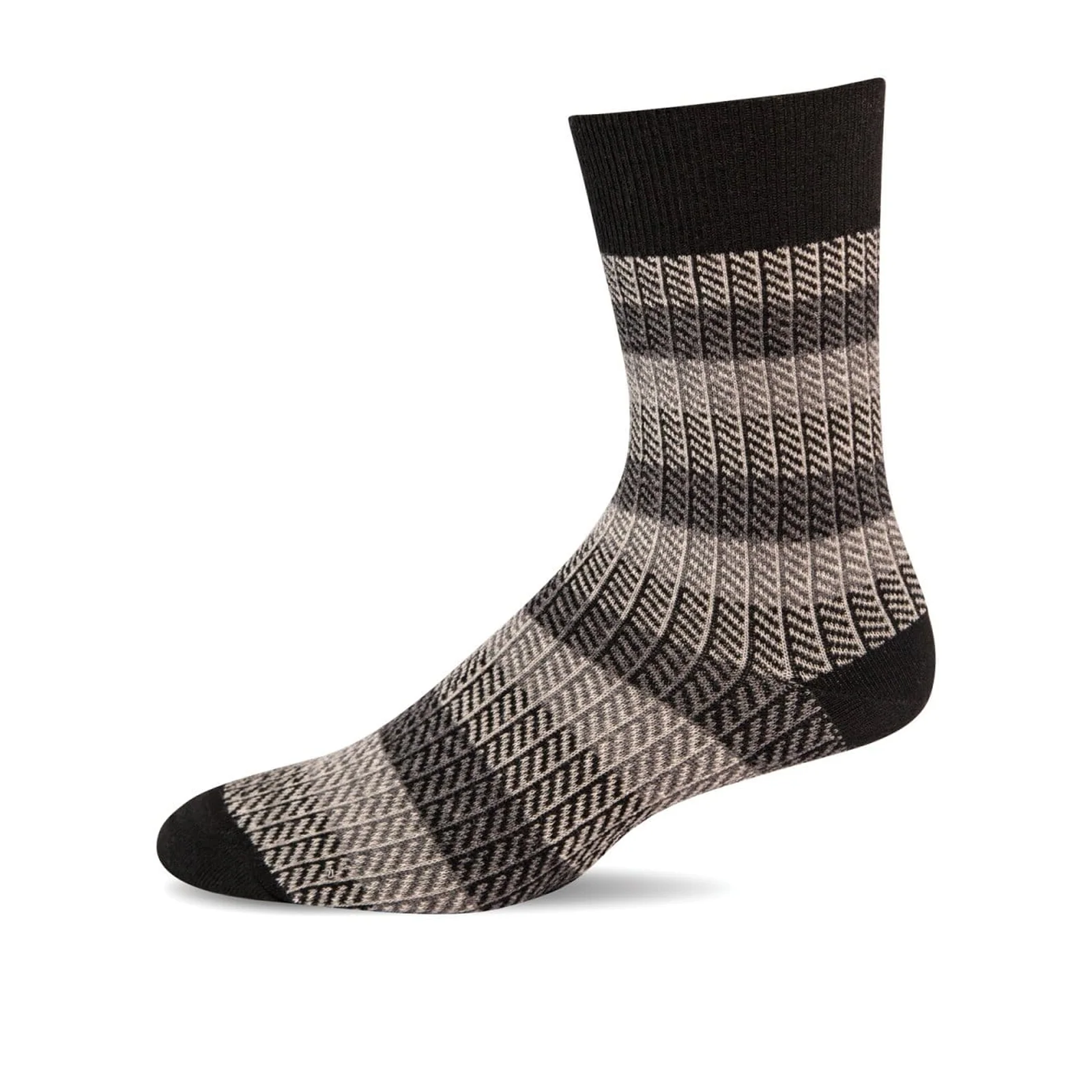 Sockwell Ticking Tweed Crew Sock (Men) - Mushroom - Image 2