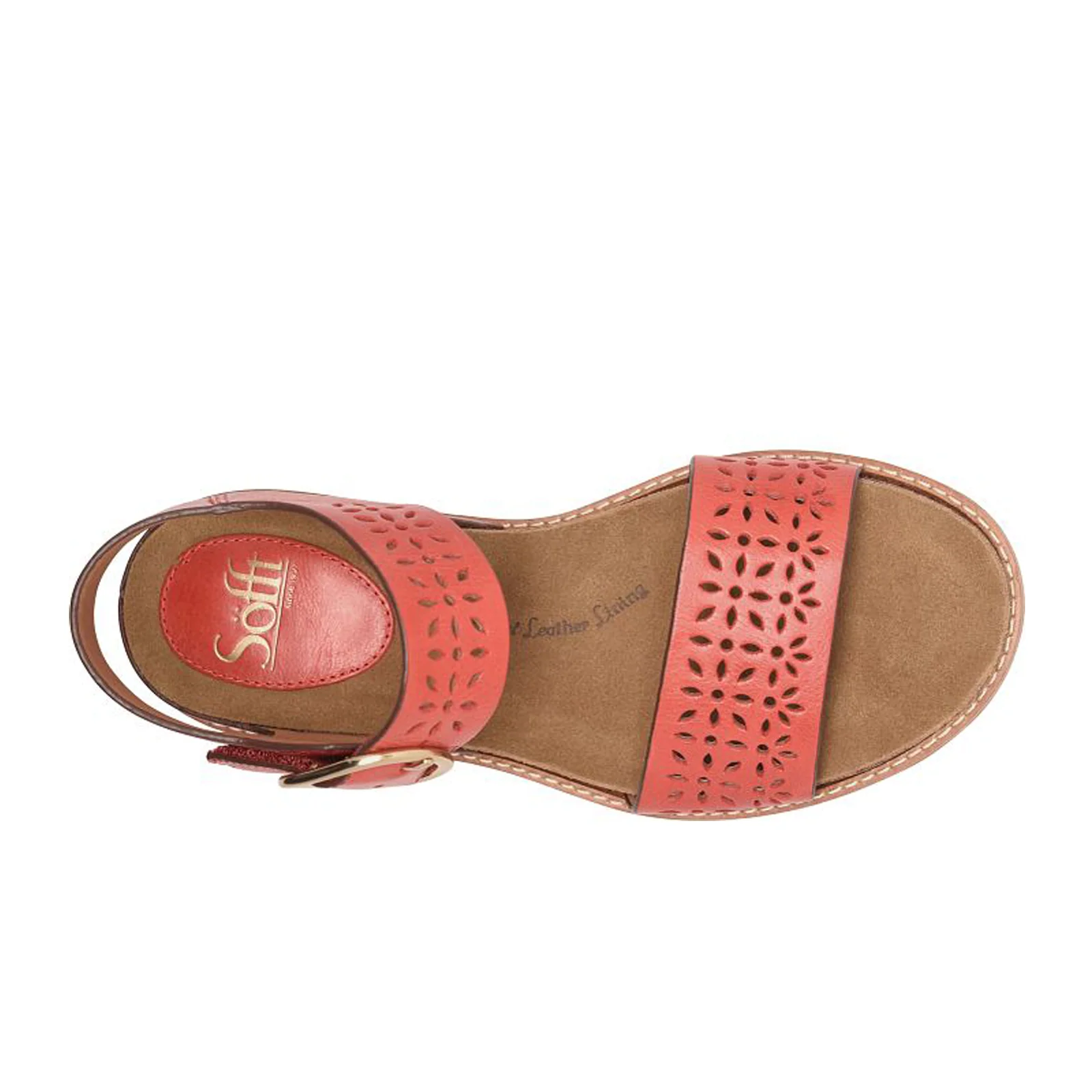 Sofft Bali III Backstrap Sandal (Women) - Red Coral - Image 6