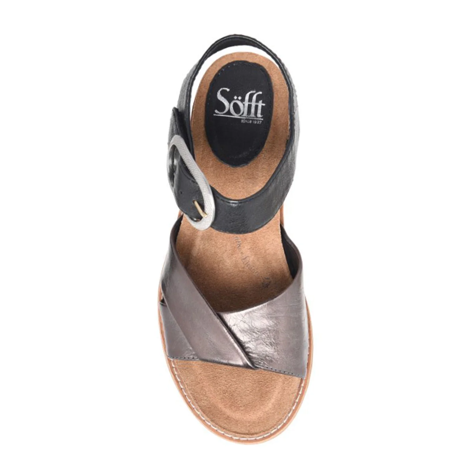 Sofft Bayo Backstrap Sandal (Women) - Black/Pewter - Image 2