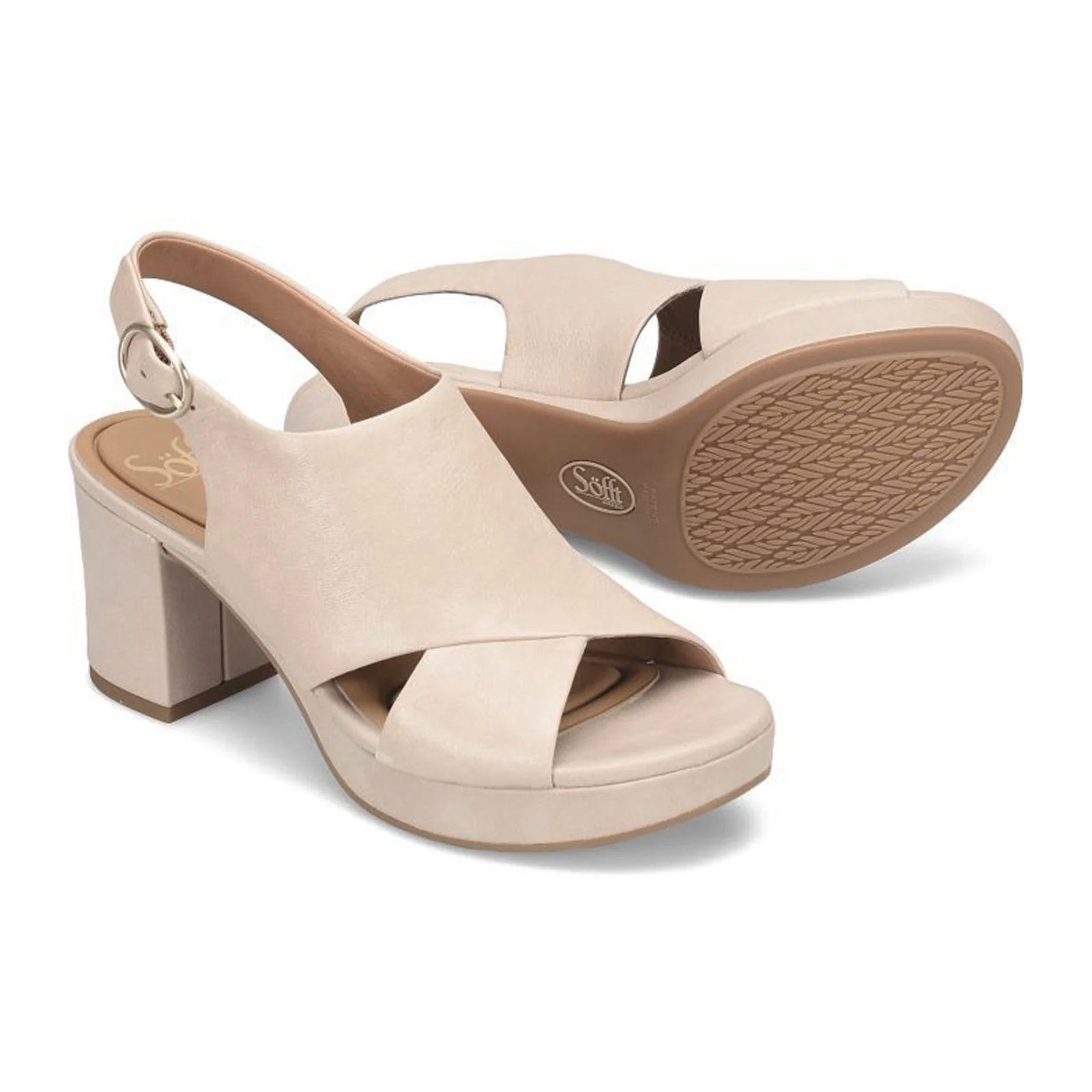 Sofft Liv Heeled Sandal (Women) - Tapioca Grey - Image 4