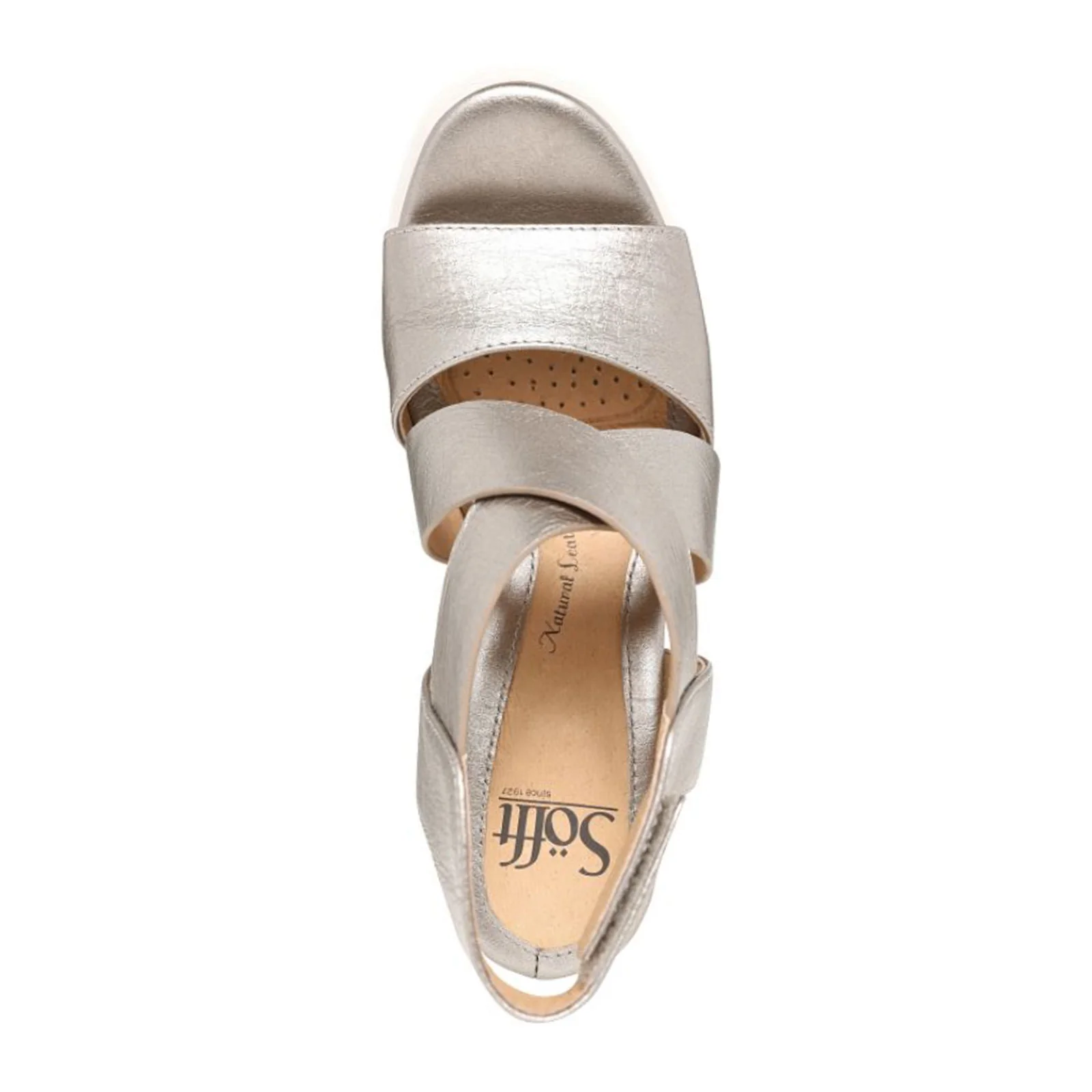 Sofft Uxley Wedge Sandal (Women) - Grey Gold - Image 3