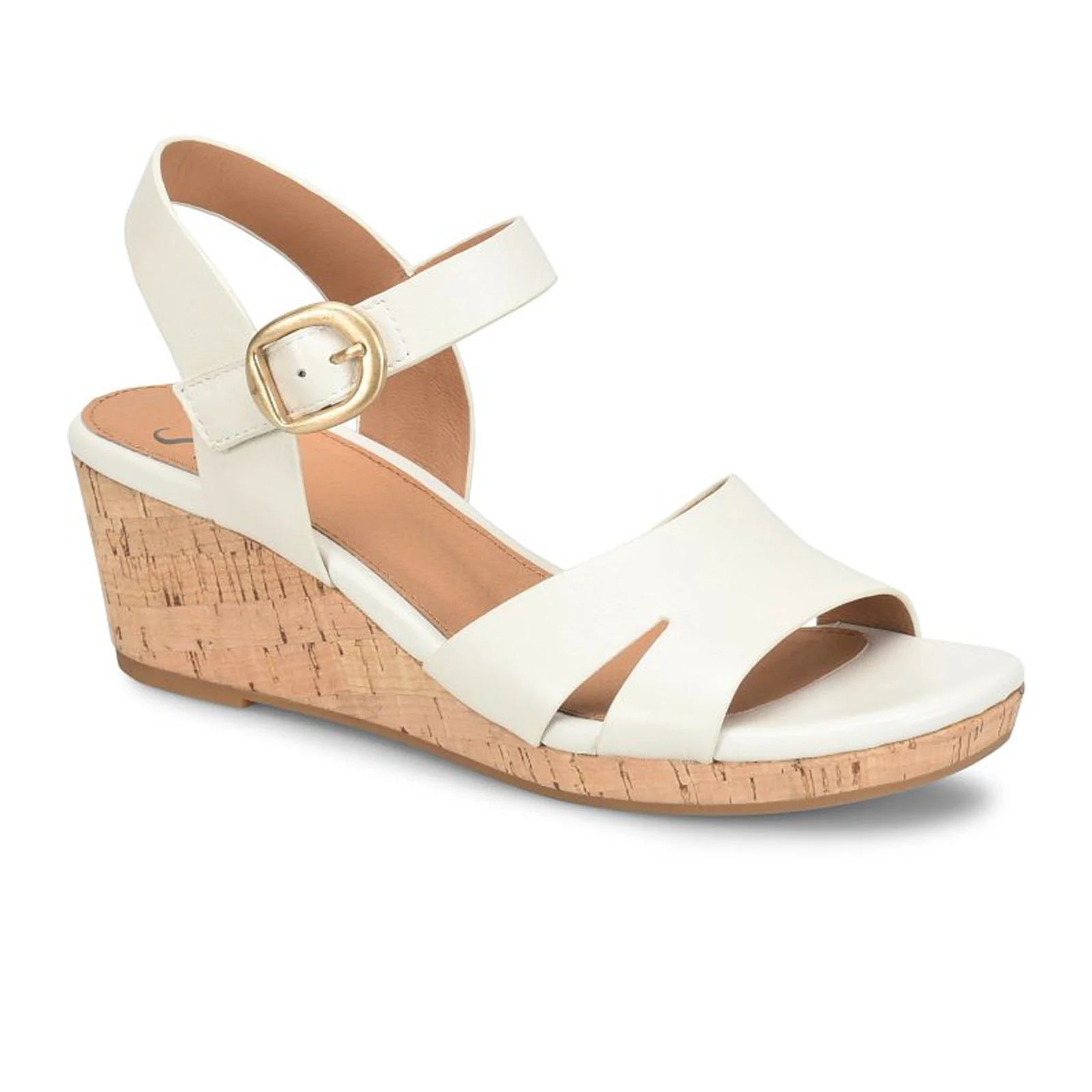 Sofft Vanessa Wedge Sandal (Women) - Off White - Image 3