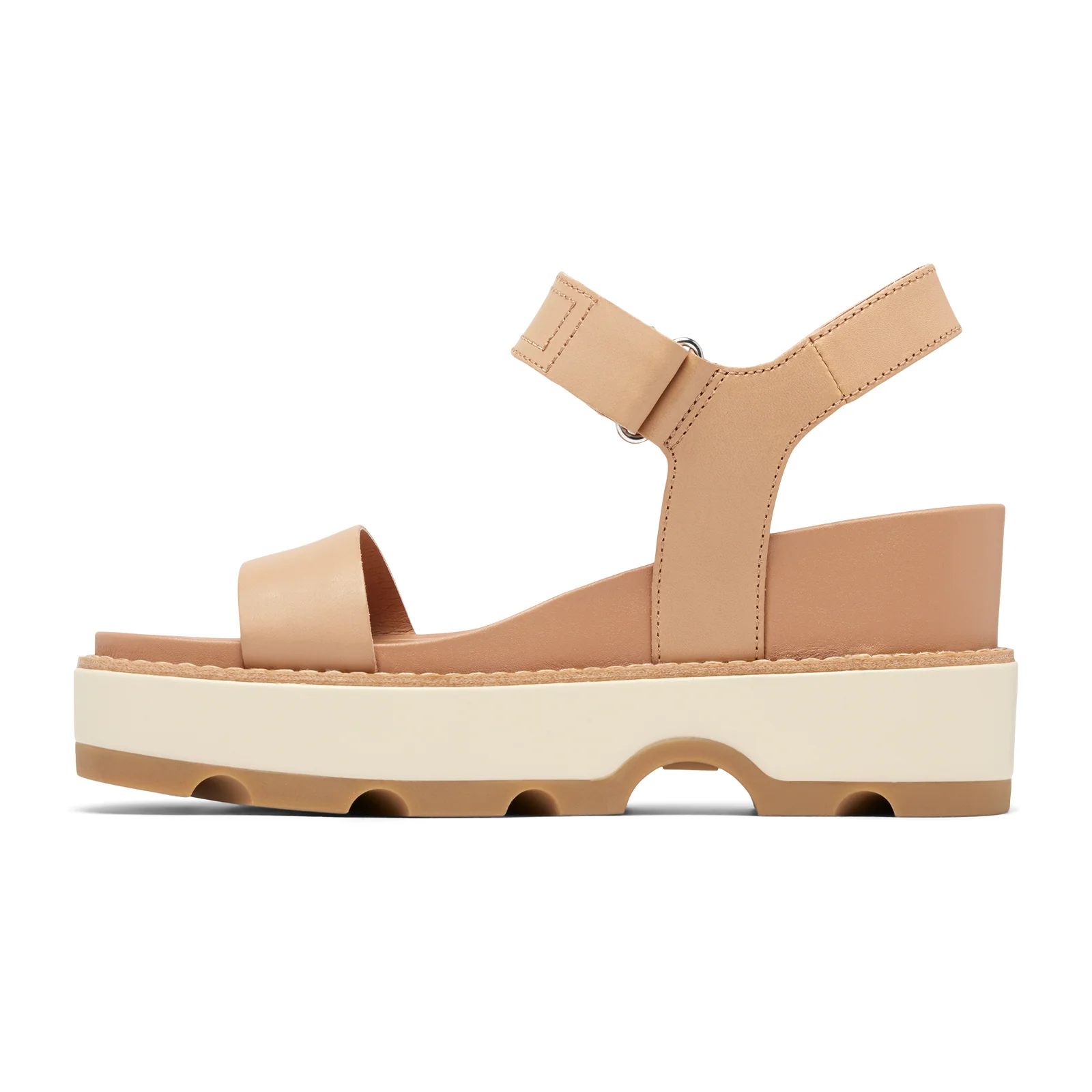 Sorel Joanie IV Ankle Strap Wedge Sandal (Women) - Honest Beige/Bleached Ceramic - Image 2