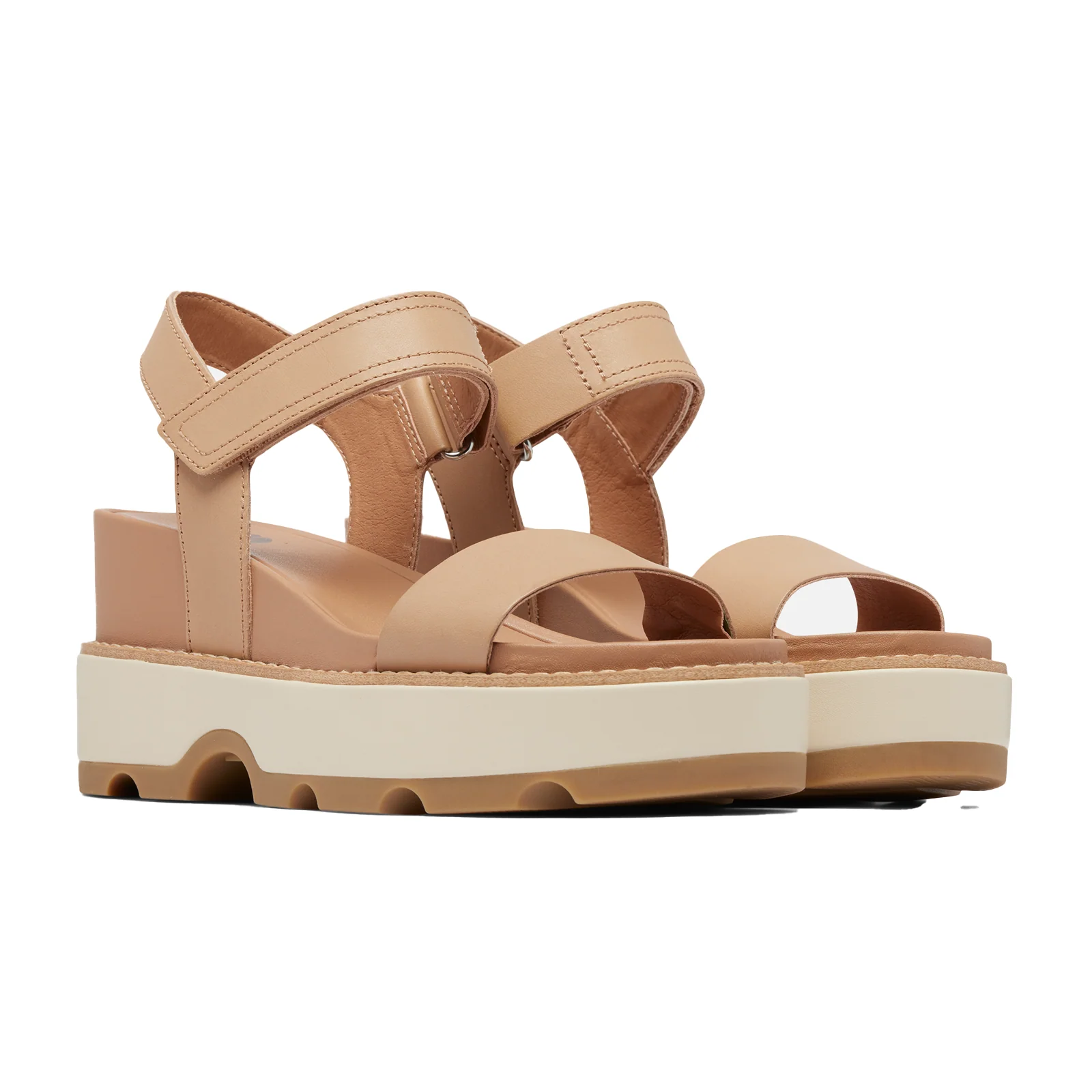 Sorel Joanie IV Ankle Strap Wedge Sandal (Women) - Honest Beige/Bleached Ceramic - Image 5