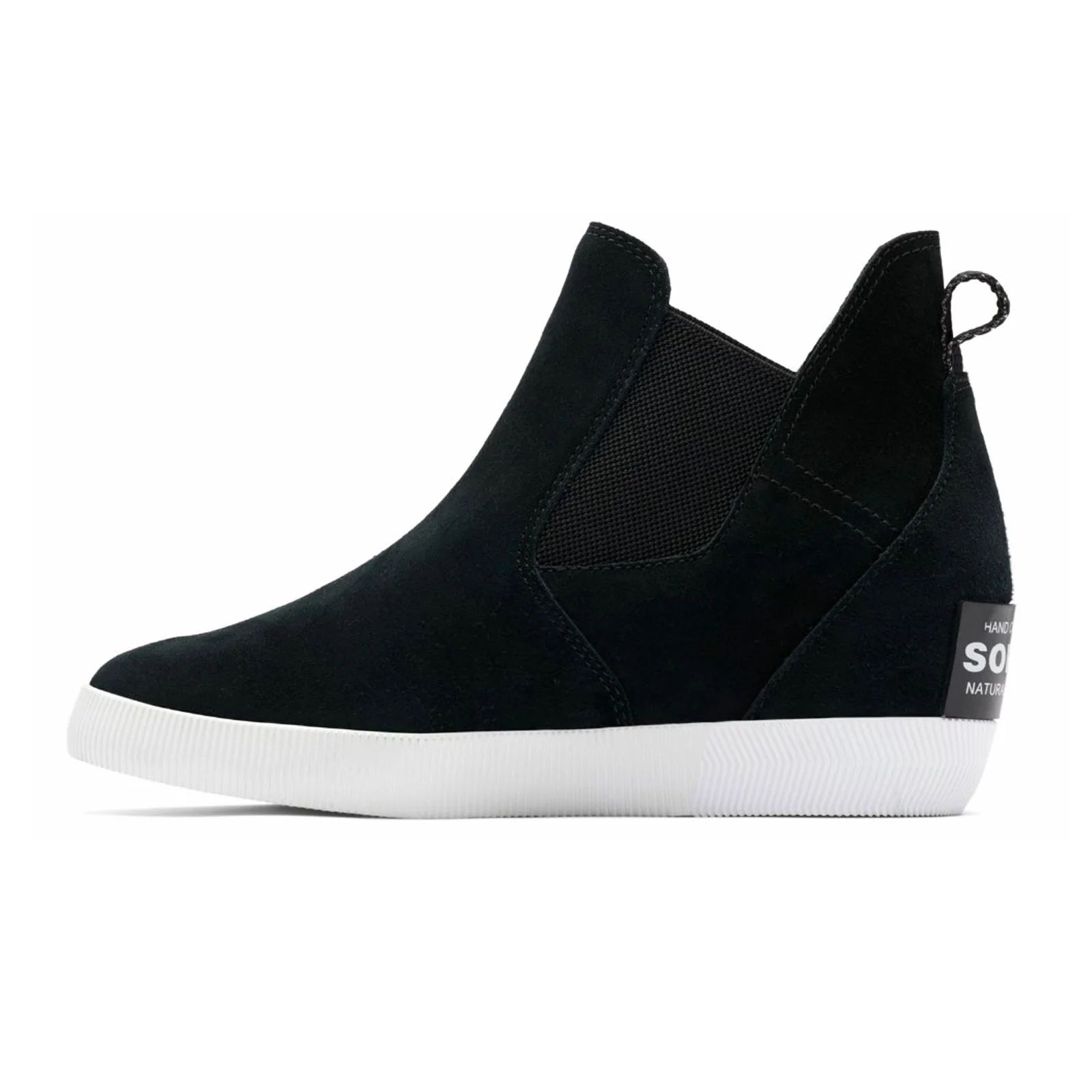 Sorel Out 'N About Slip On Wedge Ankle Boot (Women) - Black/White - Image 2