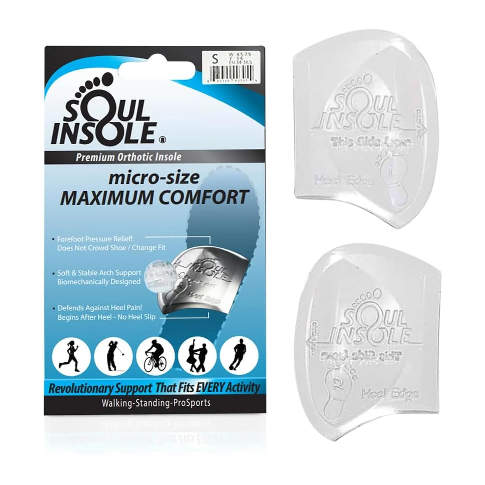 Soul Insole Shoe Bubble Micro Size Orthotic