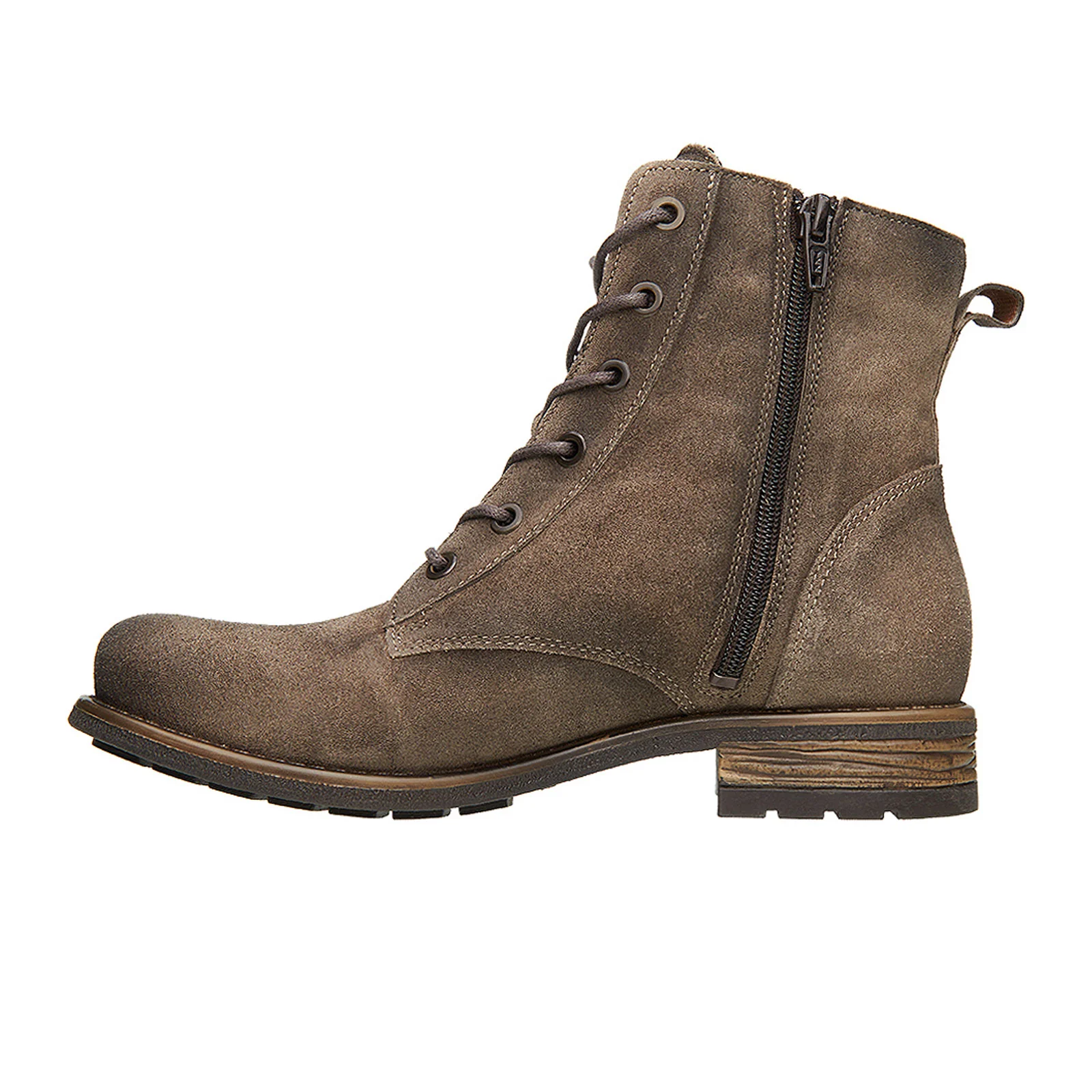 Taos Boot Camp Lace Up Boot (Women) - Smoke Rugged Leather - Image 2