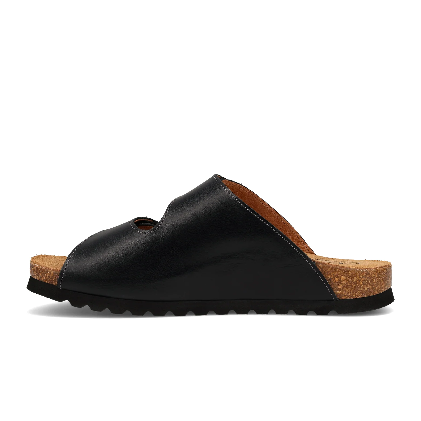 Taos Casita Slide Sandal (Women) - Black Leather - Image 2