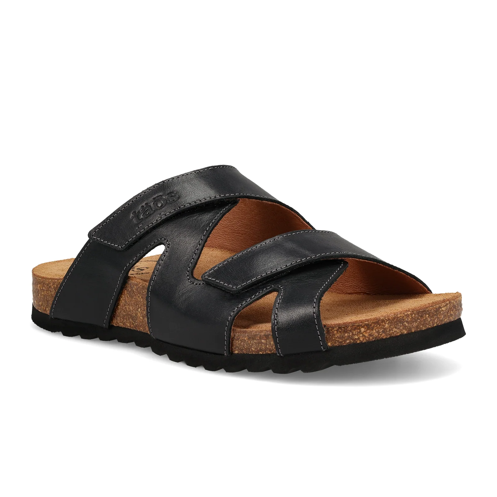 Taos Casita Slide Sandal (Women) - Black Leather - Image 3