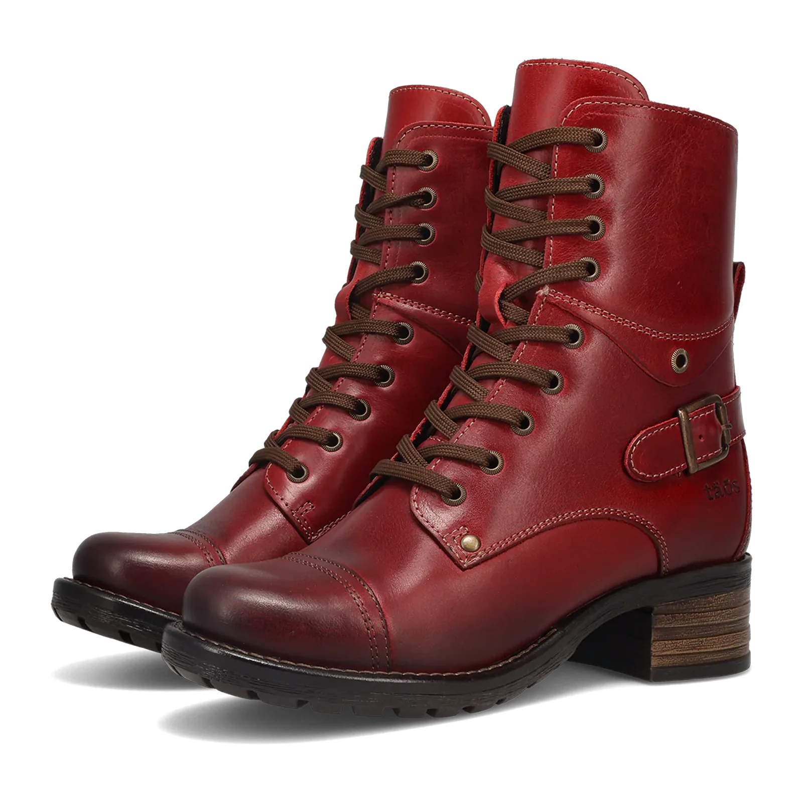 Taos Crave Lace Up Mid Boot (Women) - Classic Red - Image 4