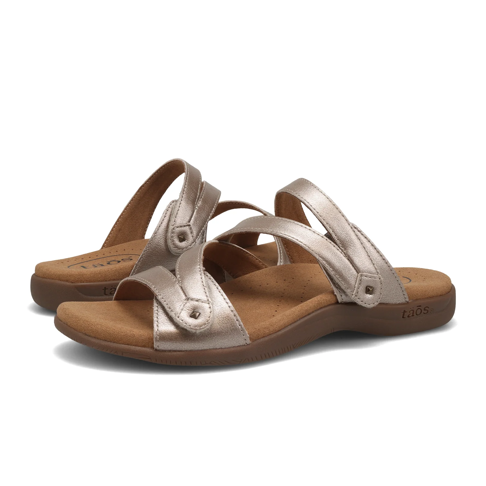 Taos Double U Slide Sandal (Women) - Champagne - Image 4