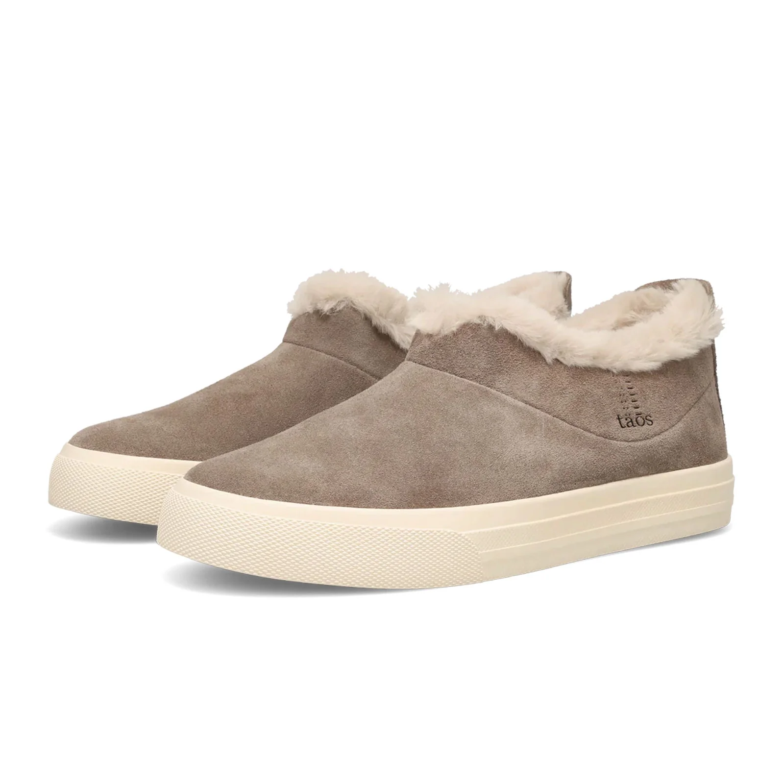 Taos Mini Chic Slip On (Women) - Dark Taupe Suede - Image 4