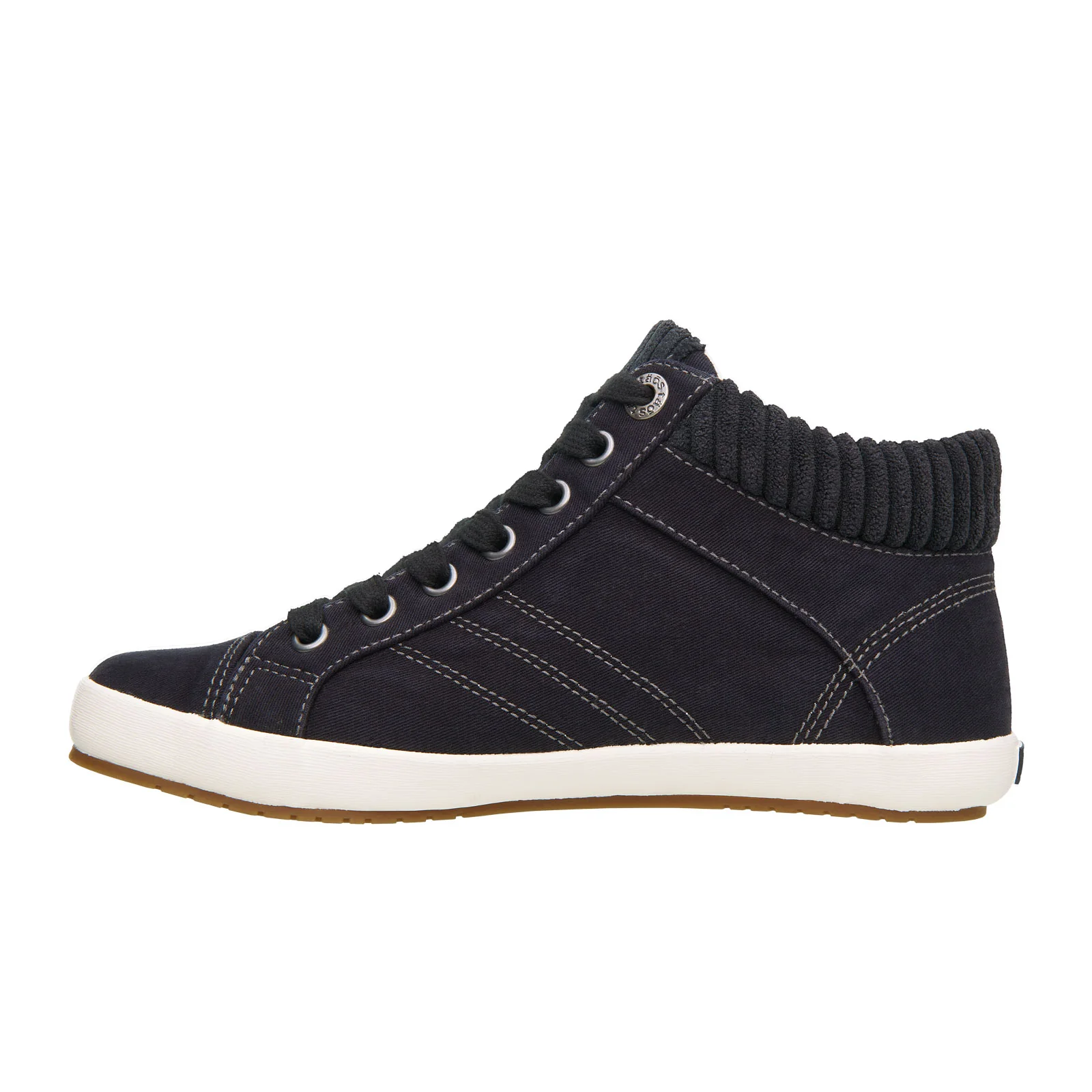 Taos Startup Mid Top Sneaker (Women) - Black Distressed - Image 2