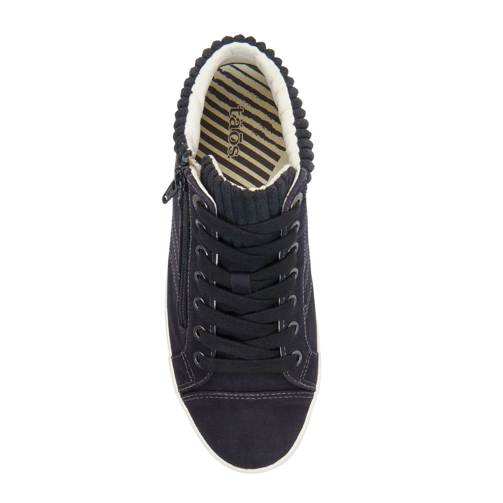 Taos Startup Mid Top Sneaker (Women) - Black Distressed - Image 3