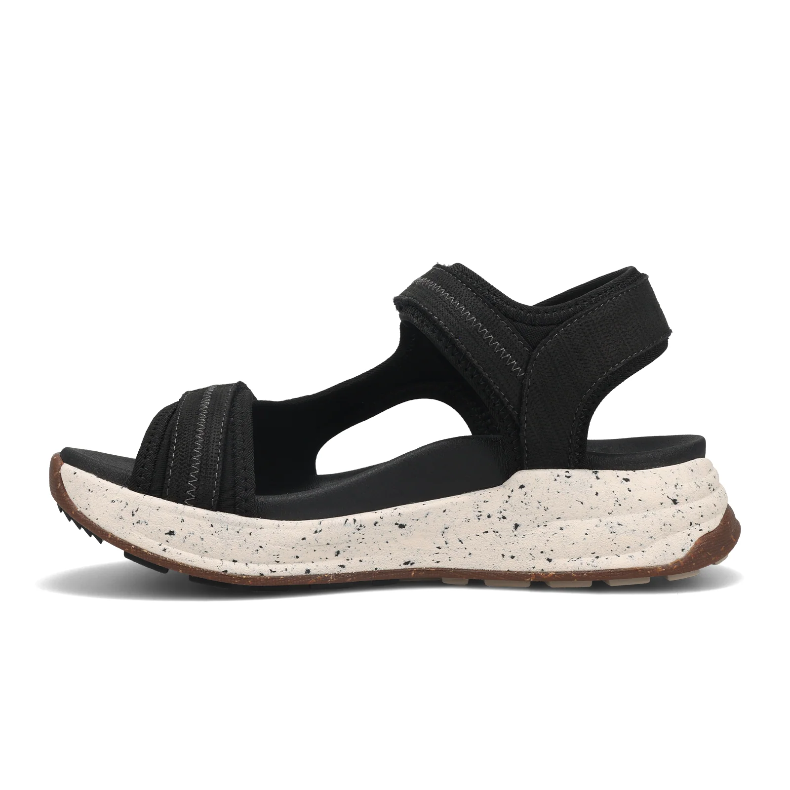 Taos Super Side Active Sandal (Women) - Black Emboss - Image 2
