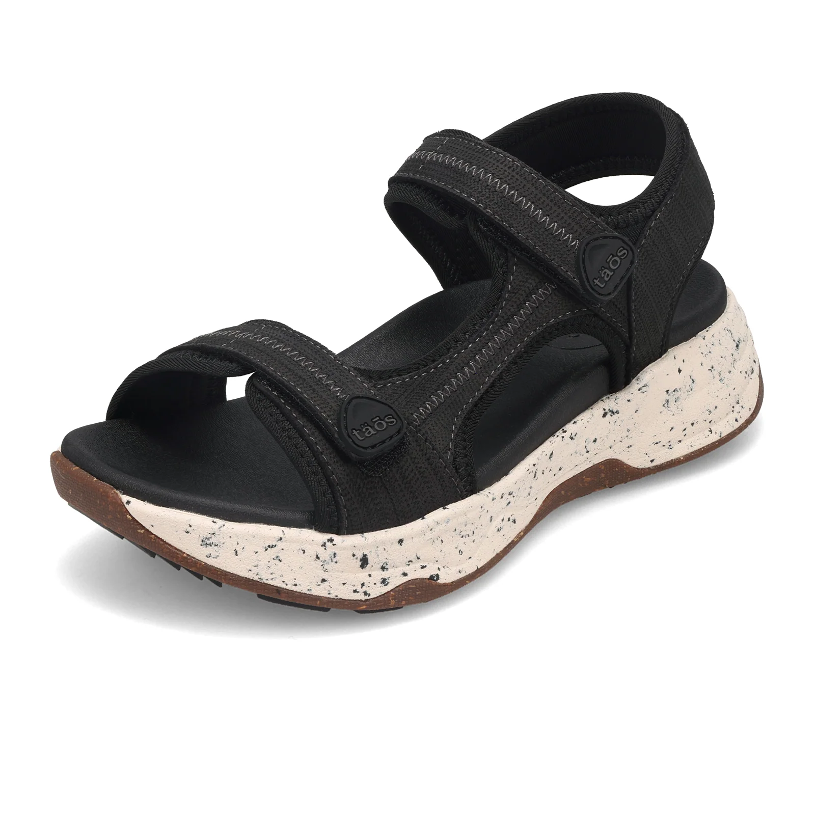 Taos Super Side Active Sandal (Women) - Black Emboss - Image 5