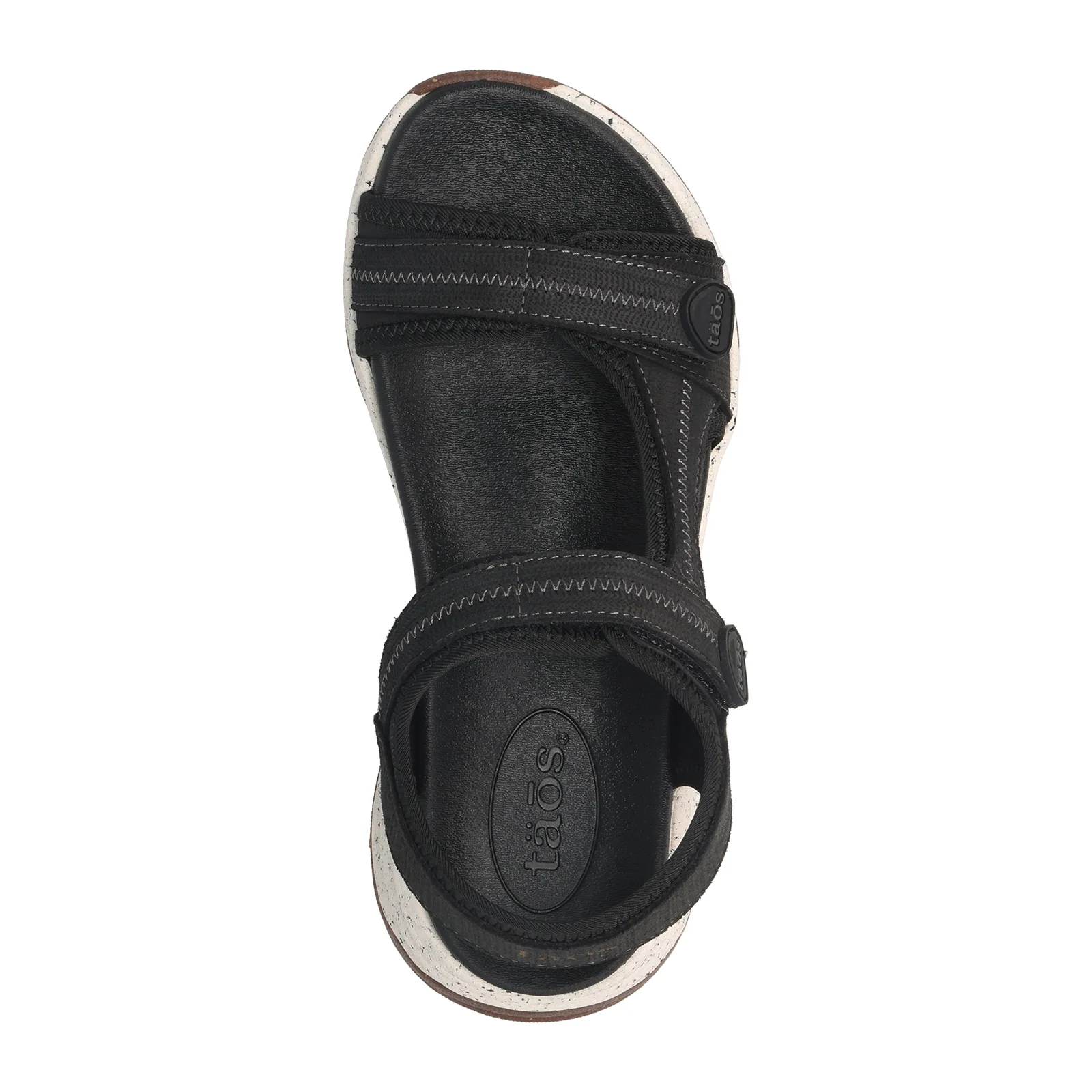 Taos Super Side Active Sandal (Women) - Black Emboss - Image 7