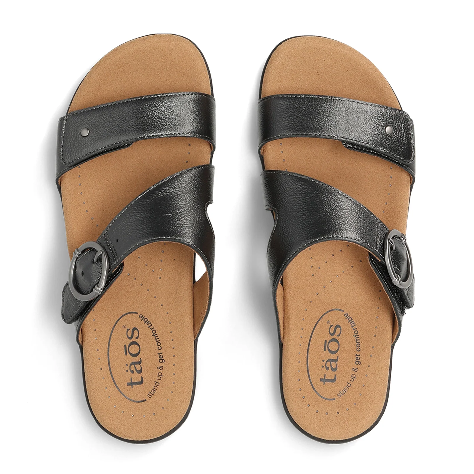 Taos Westside Slide Sandal (Women) - Black Metallic - Image 4