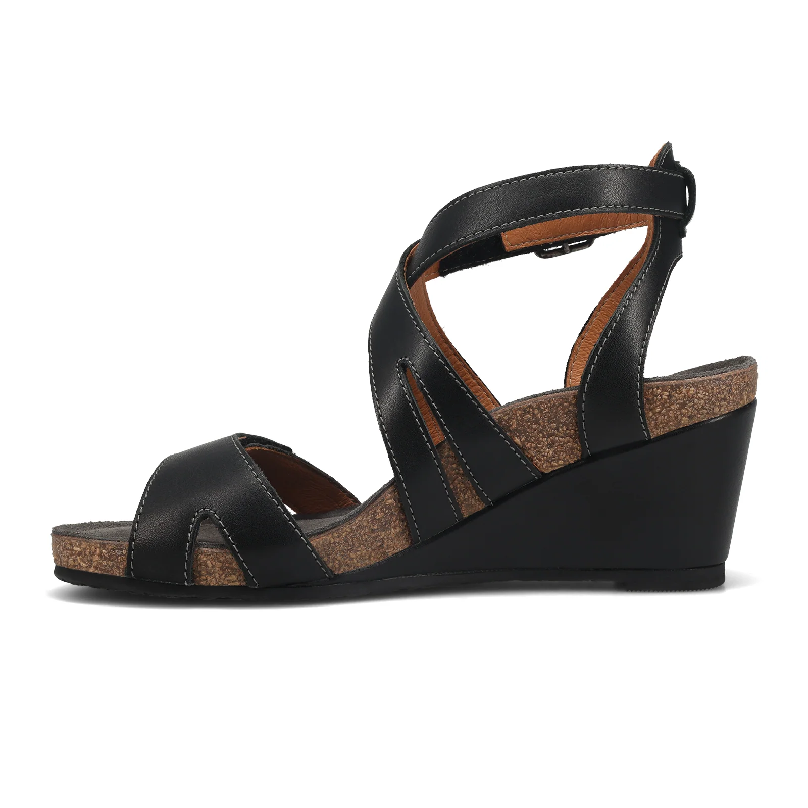 Taos Xcellent 2 Wedge Sandal (Women) - Black - Image 2
