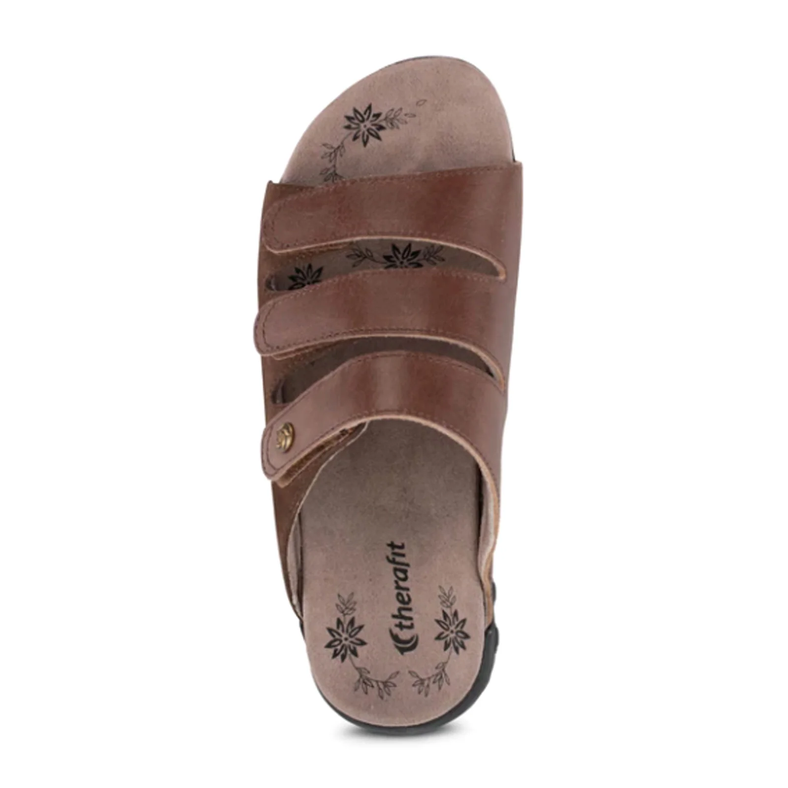 Therafit Vanessa Slide Sandal (Women) - Brown - Image 3