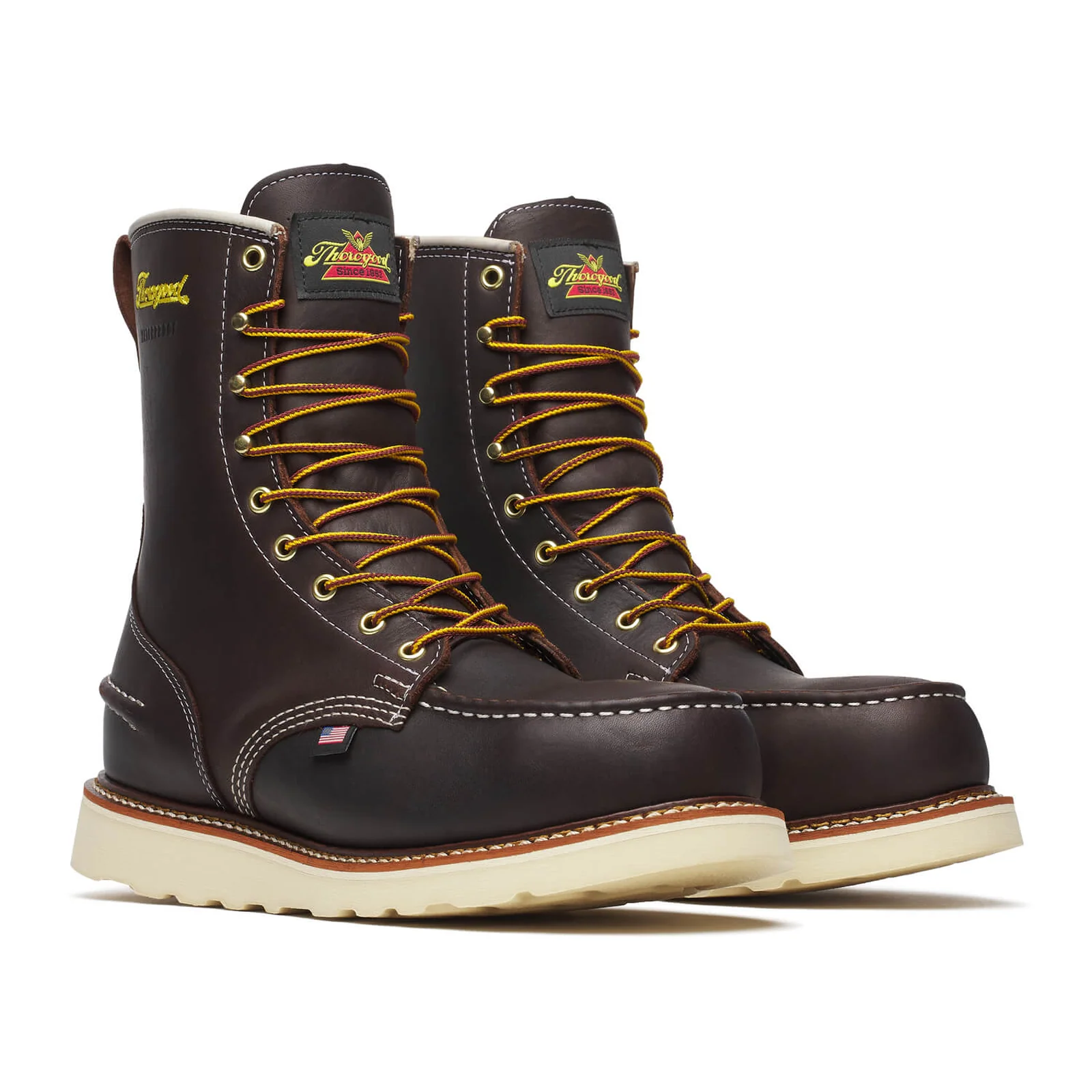 Thorogood 1957 Series 8" Moc Toe Waterproof Steel Toe Work Boot (Men) - Brown - Image 3