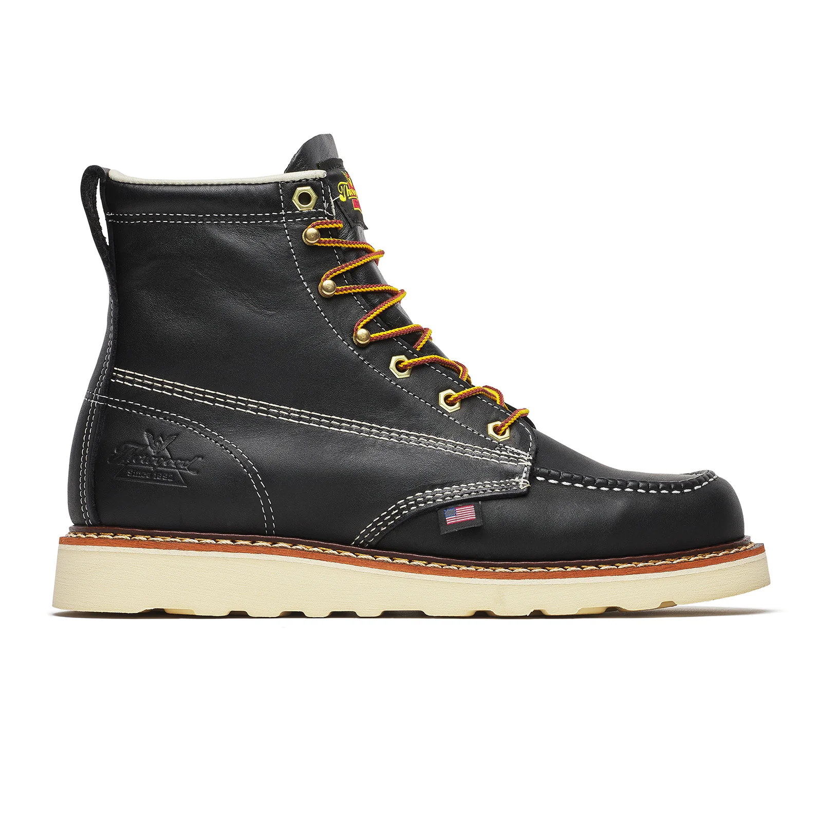 Thorogood American Heritage 6" Moc Toe Soft Toe Work Boot (Men) - Black