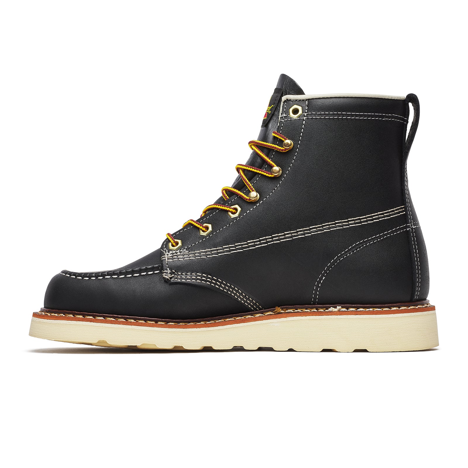 Thorogood American Heritage 6" Moc Toe Soft Toe Work Boot (Men) - Black - Image 2
