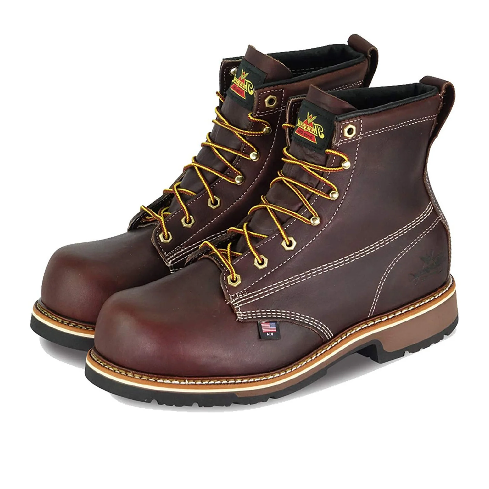 Thorogood Emperor Toe Series 6" Plain Toe Composite Toe Work Boot (Men) - Brown - Image 2