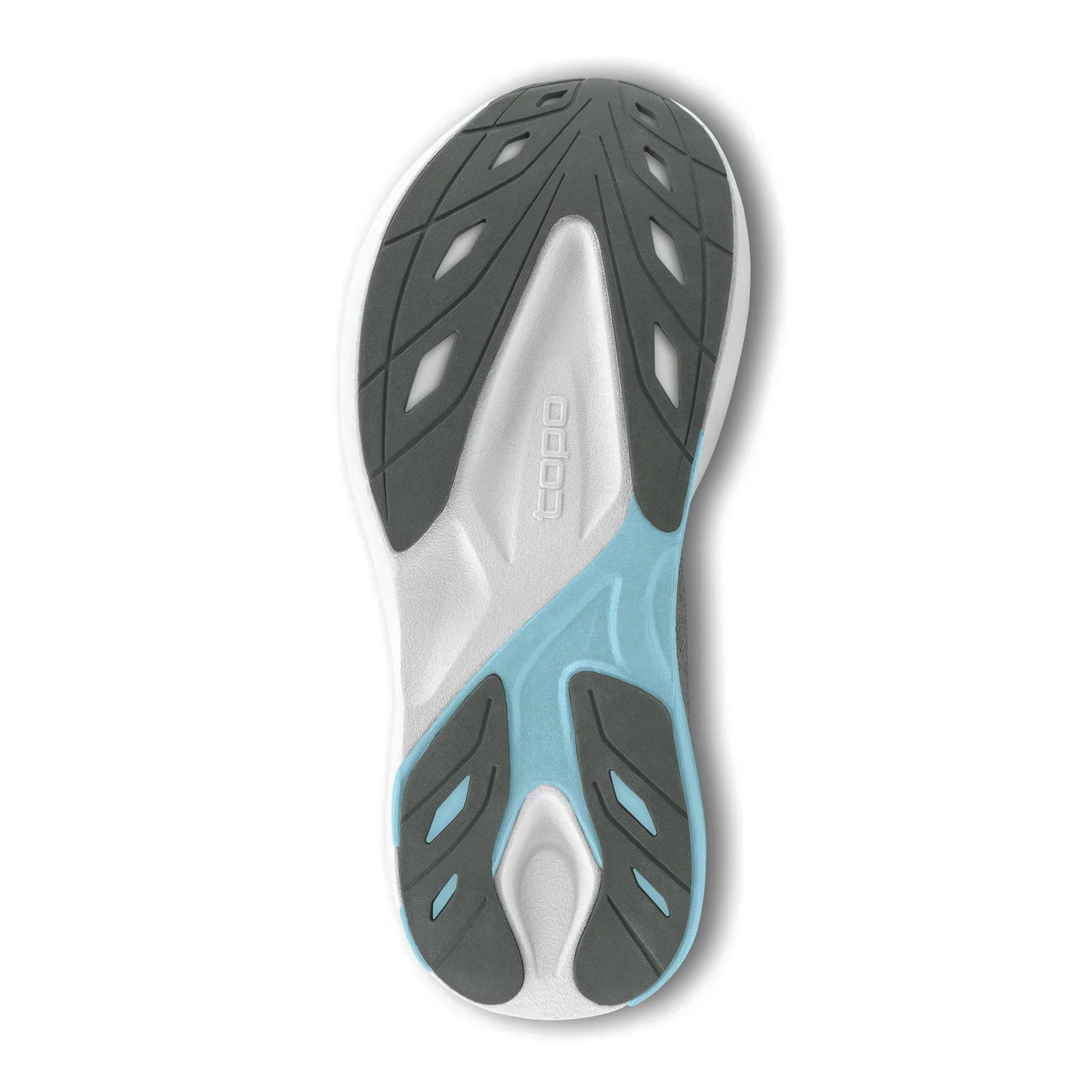Topo Aura Running Shoe (Women) - Grey/Blue - Image 5