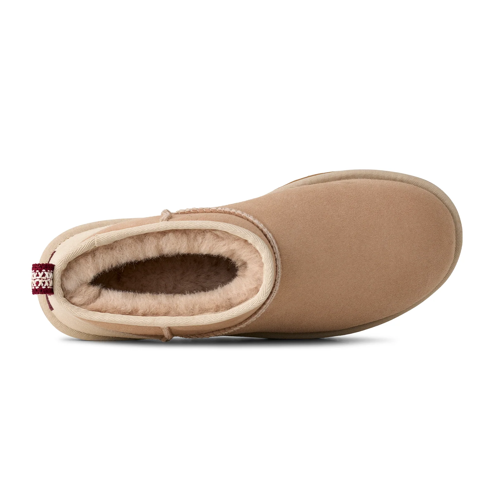 UGG® Classic Ultra Mini (Unisex) - Driftwood/Biking Red - Image 6