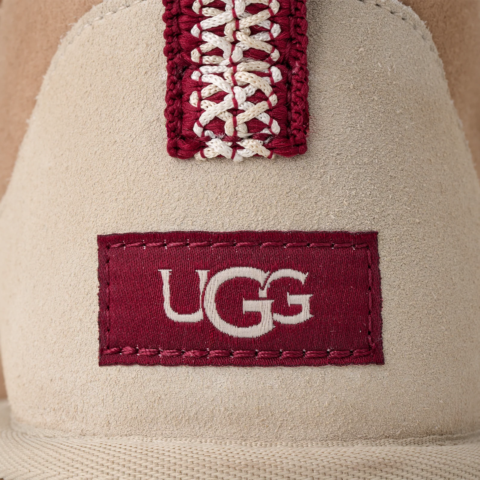 UGG® Classic Ultra Mini (Unisex) - Driftwood/Biking Red - Image 8