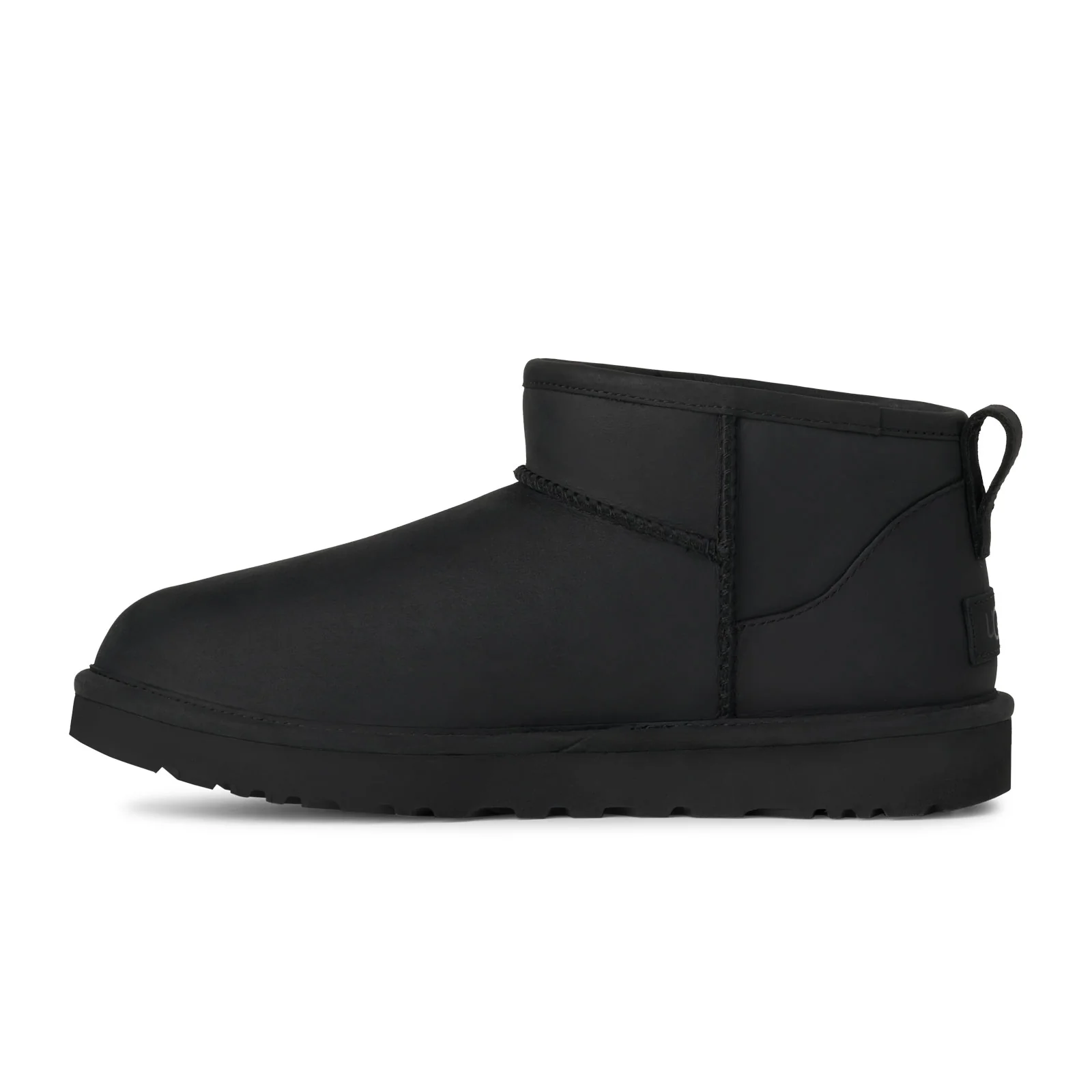 UGG® Classic Ultra Mini (Women) - Black Leather - Image 2