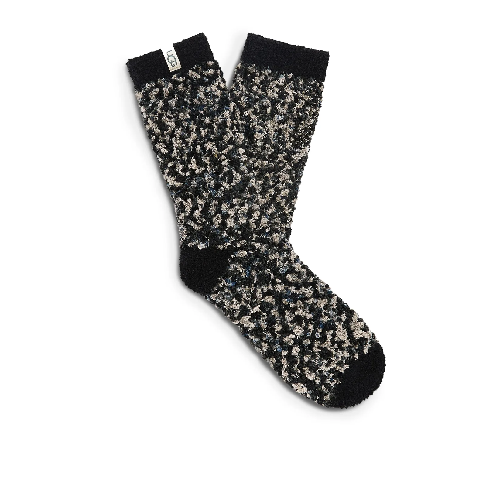 UGG® Cozy Chenille Sock (Women) - Black/Grey