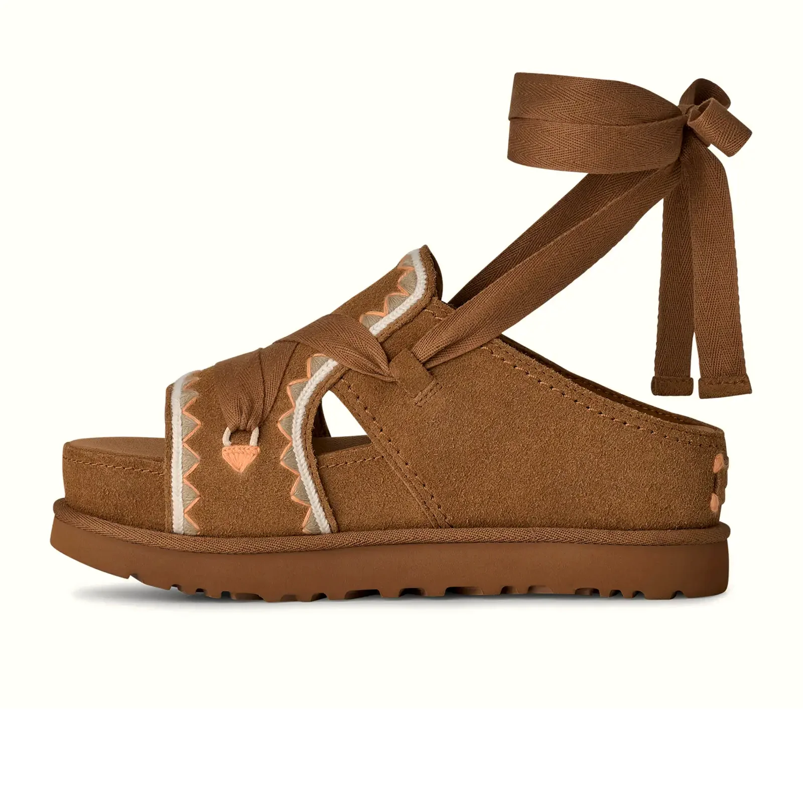 UGG® GoldenStar Hi Artistitch (Women) - Chestnut Multi - Image 2