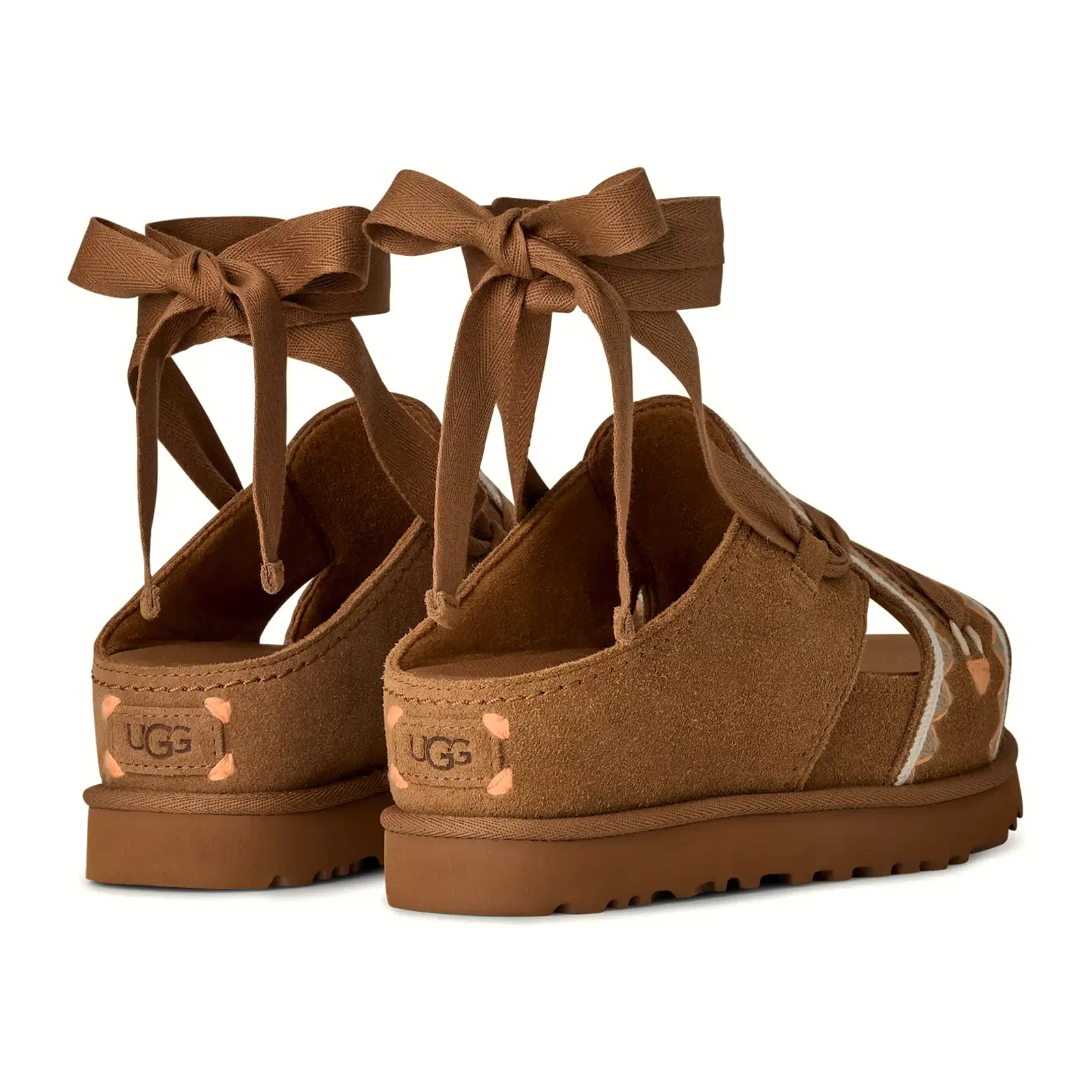 UGG® GoldenStar Hi Artistitch (Women) - Chestnut Multi - Image 4