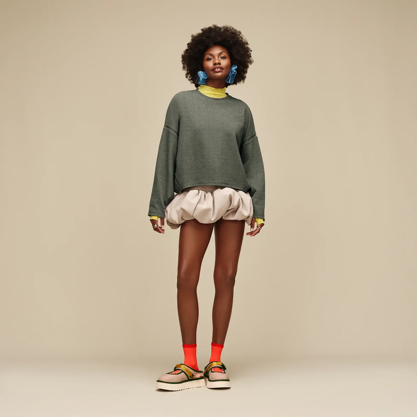 UGG® Hayvie Crewneck (Women) - Green Grey - Image 3