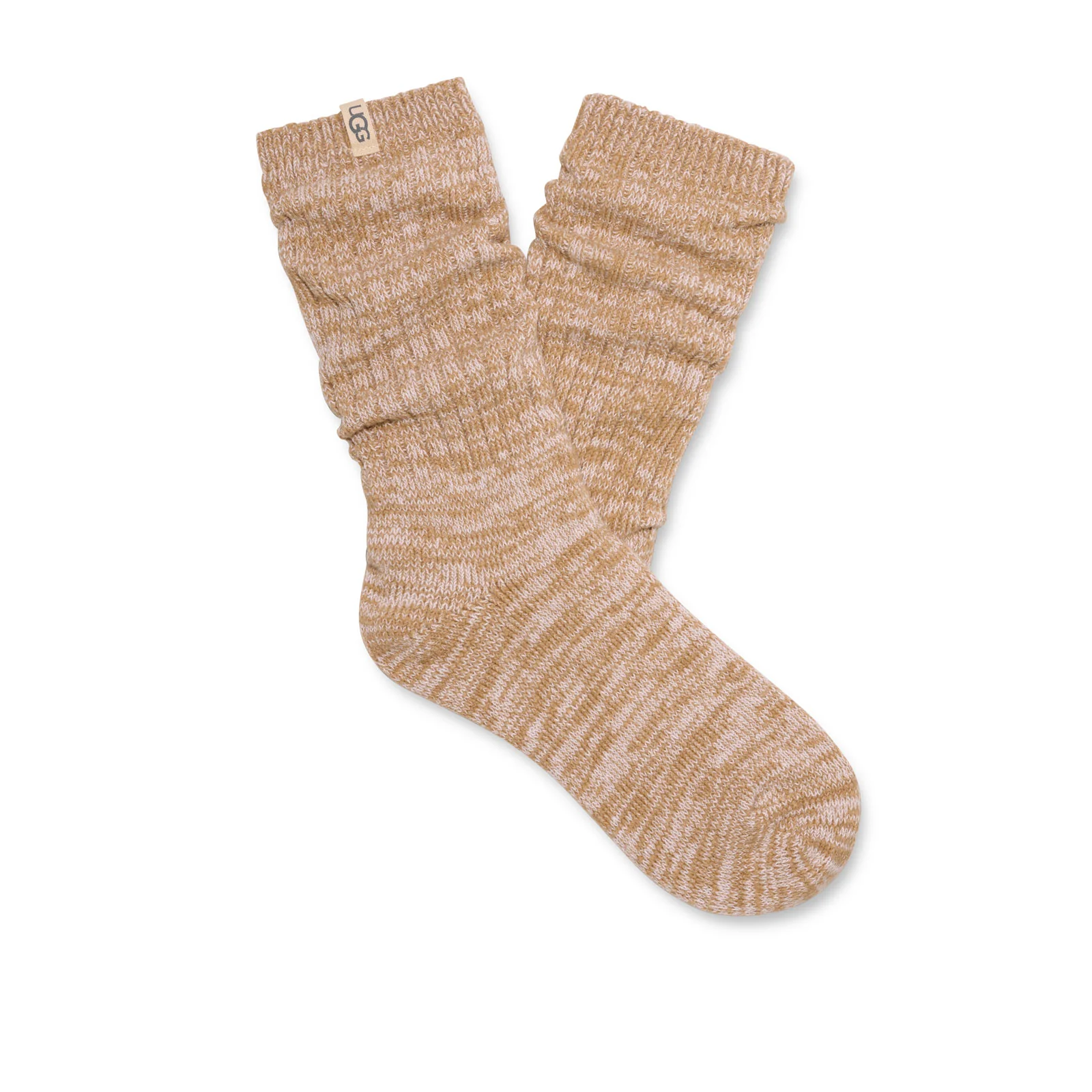 UGG® Rib Knit Slouchy Crew Sock (Women) - Sand