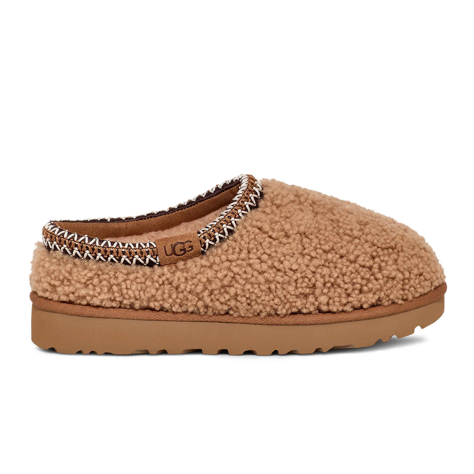 UGG® Tasman Maxi Curly Slipper (Women) - Chestnut