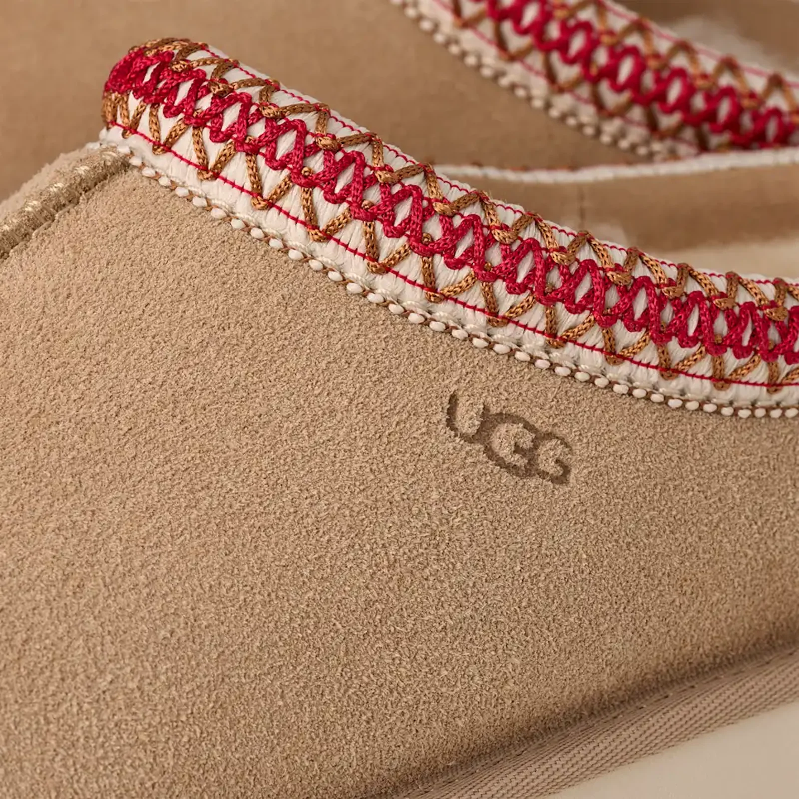 UGG® Tasman II (Women) - Sand/Dark Cherry - Image 7