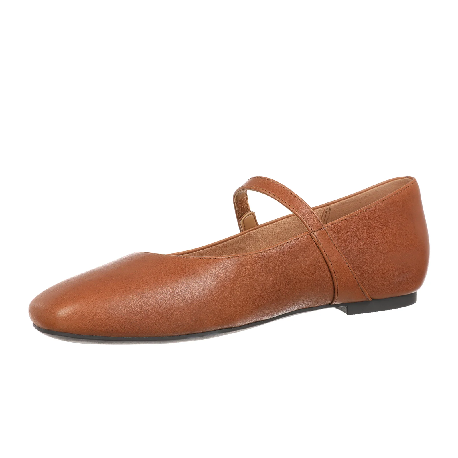 Vionic Alameda Mary Jane Flat (Women) - Tan Leather - Image 2